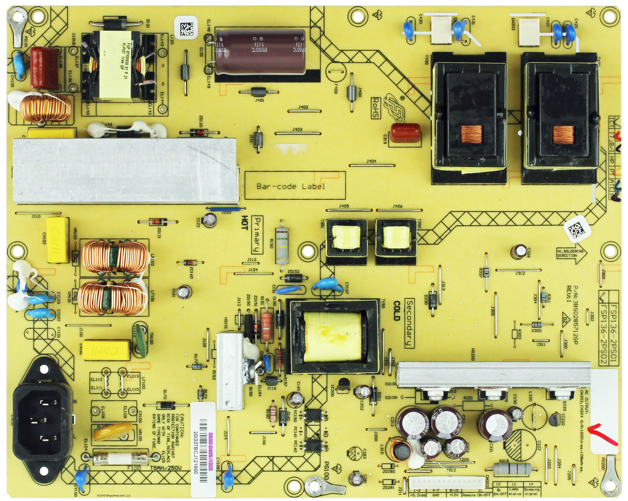 Vizio 0500-0405-1320 Power Supply / Backlight Inverter for E3D320VX (ser LAQKJRDN)