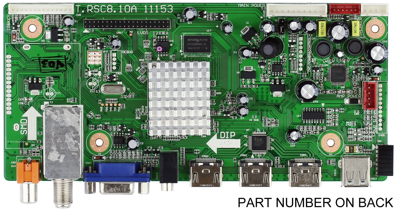 Westinghouse E12080200 Main Board for CW50T9XW Version 1