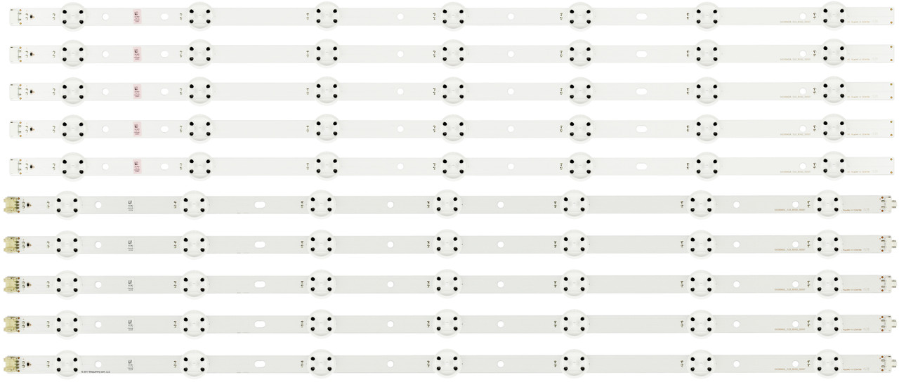 Vizio SVG580A02L/SVG580A02R LED Backlight Strips (10) NEW D58u-D3