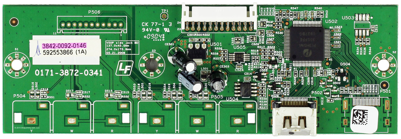 Vizio 3842-0092-0146 (0171-3872-0341) HDMI Side Jack