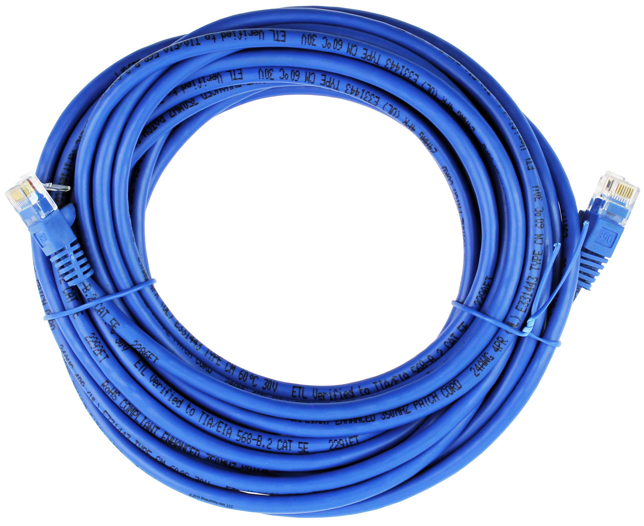 Quiktron 570-110-025 25ft Value Series Cat5E Booted Patch Cord - Blue