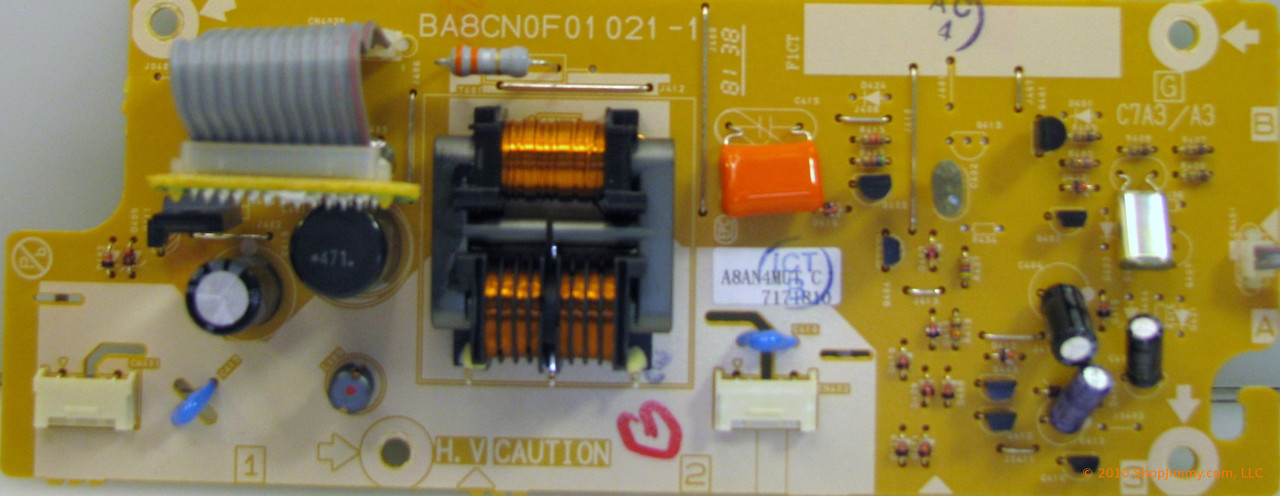 Sylvania A8AN4MUT (BA8CN0F01021-1) Backlight Inverter