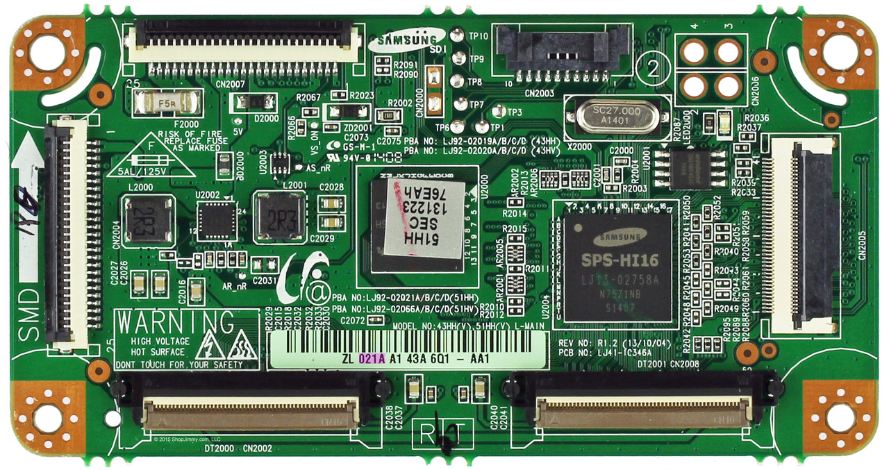 Samsung BN96-30098A Main Logic CTRL Board for PN51F4500BFXZA 