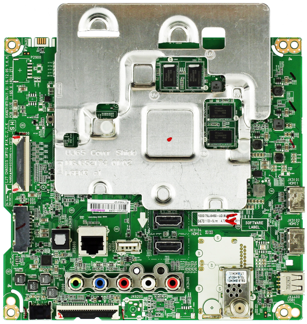 LG EBT64473511 Main Board for 75UJ6450-UD.BUSYLJR