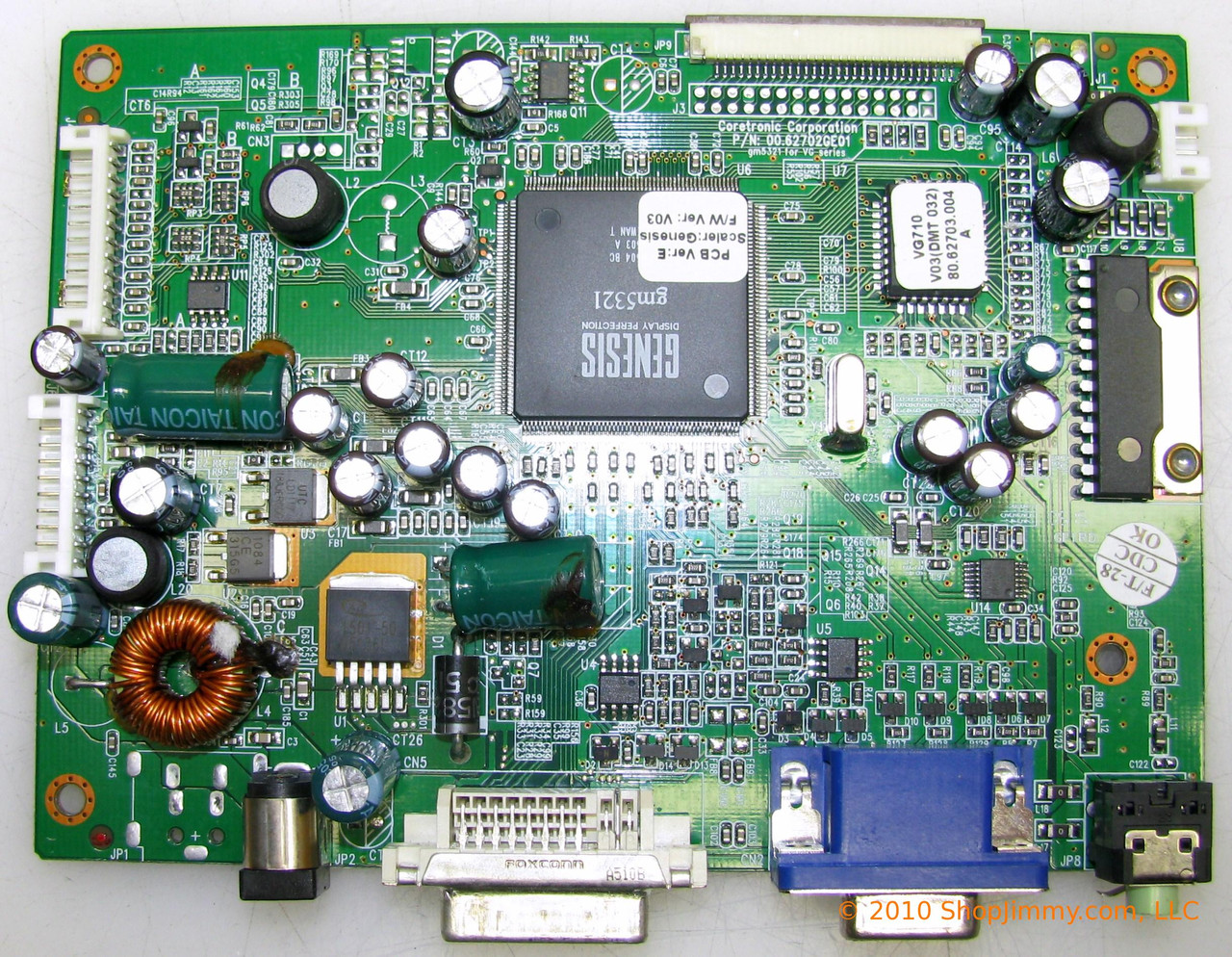 Viewsonic 00.62702GE01 Main Board for VG710