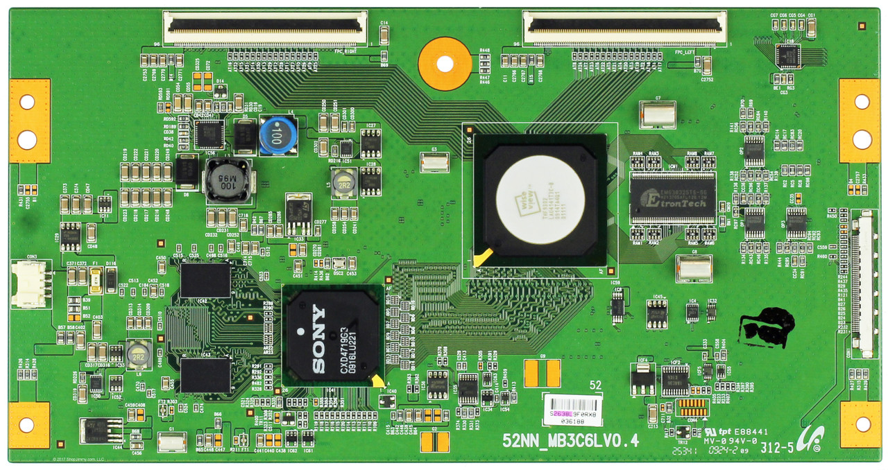 Sony LJ94-02638L (52NN_MB3C6LV0.4) T-Con Board for KDL-52V5100