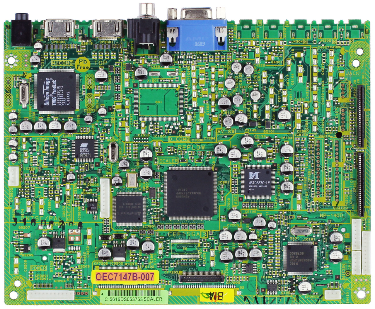 Toshiba 72784101 (OEC7147B-007, CEF156A) Scaler Board