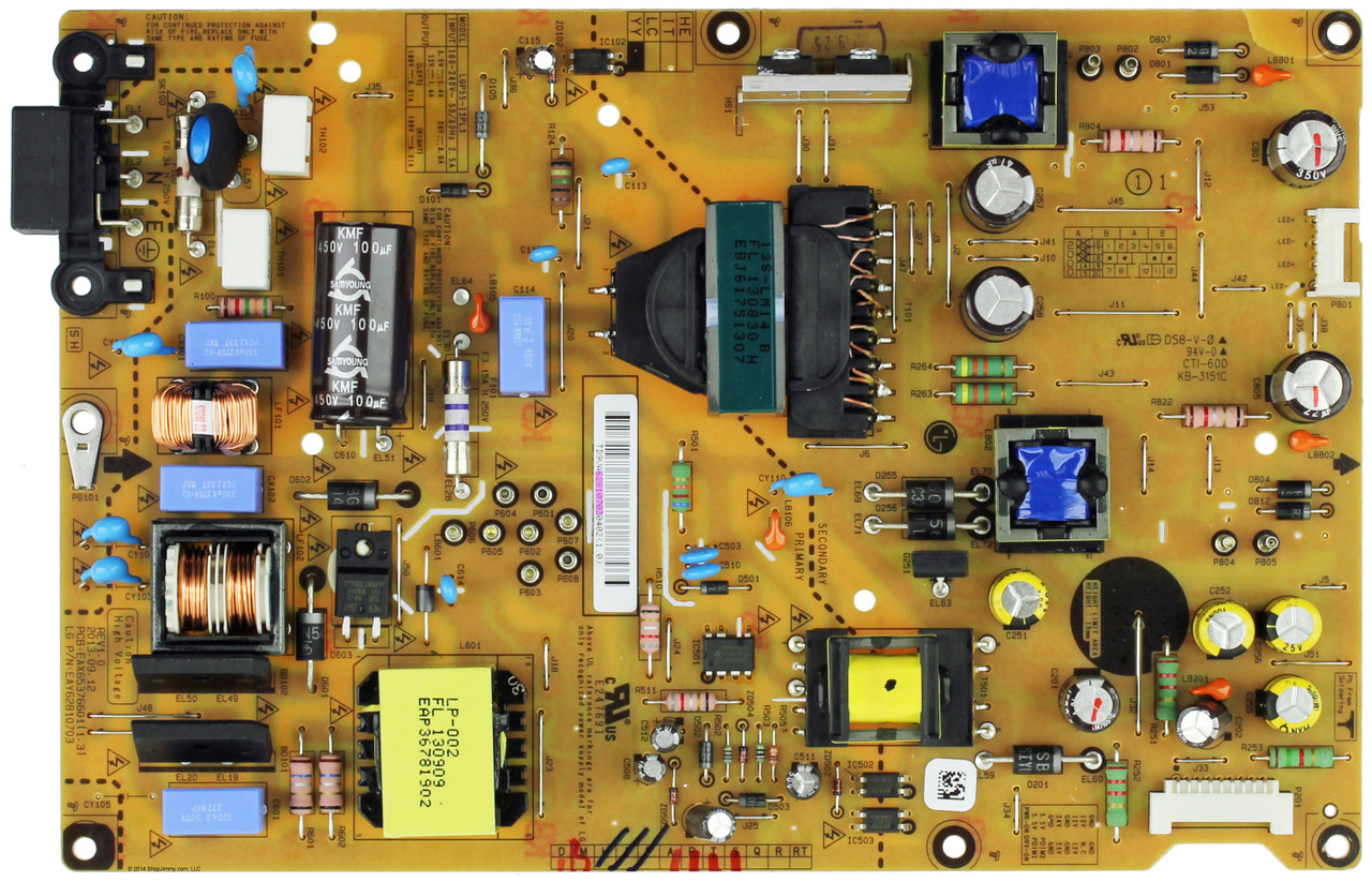 Lg Eay62810703 Power Supply Led Board For 55ln5400 Ua Shopjimmy