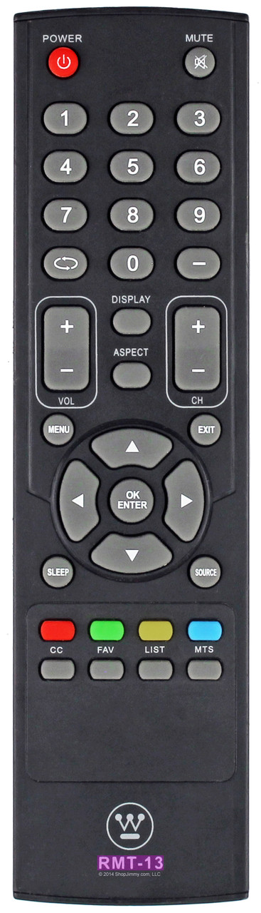 Westinghouse RMT-13 Remote Control