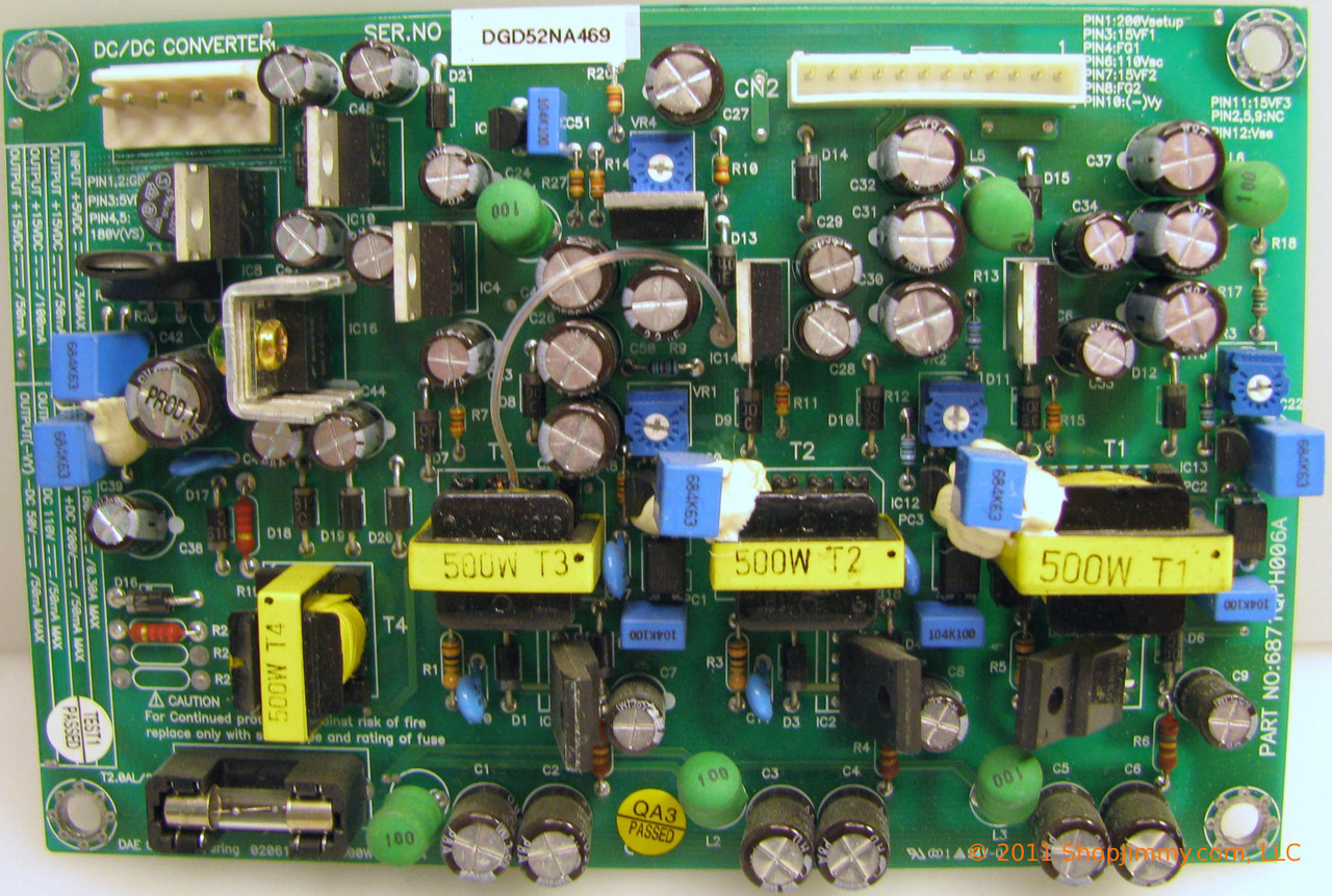 LG 6871QPH006A (DGD52NA469) Power Filter