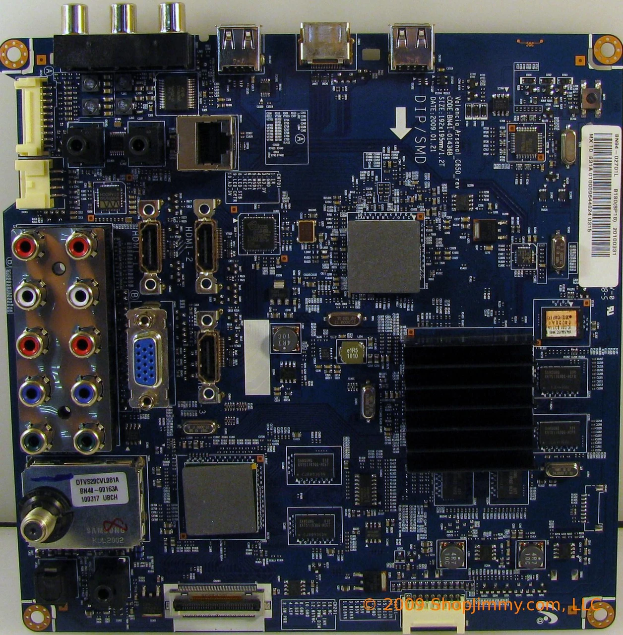 Samsung BN94-02701L Main Board for LN40C630K1FXZA