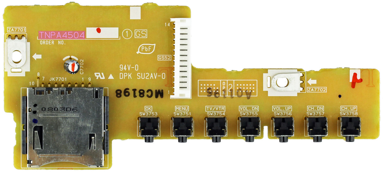 Panasonic TNPA4504S GS Board for TH-42PZ85U TH-46PZ85U TH-50PZ85U