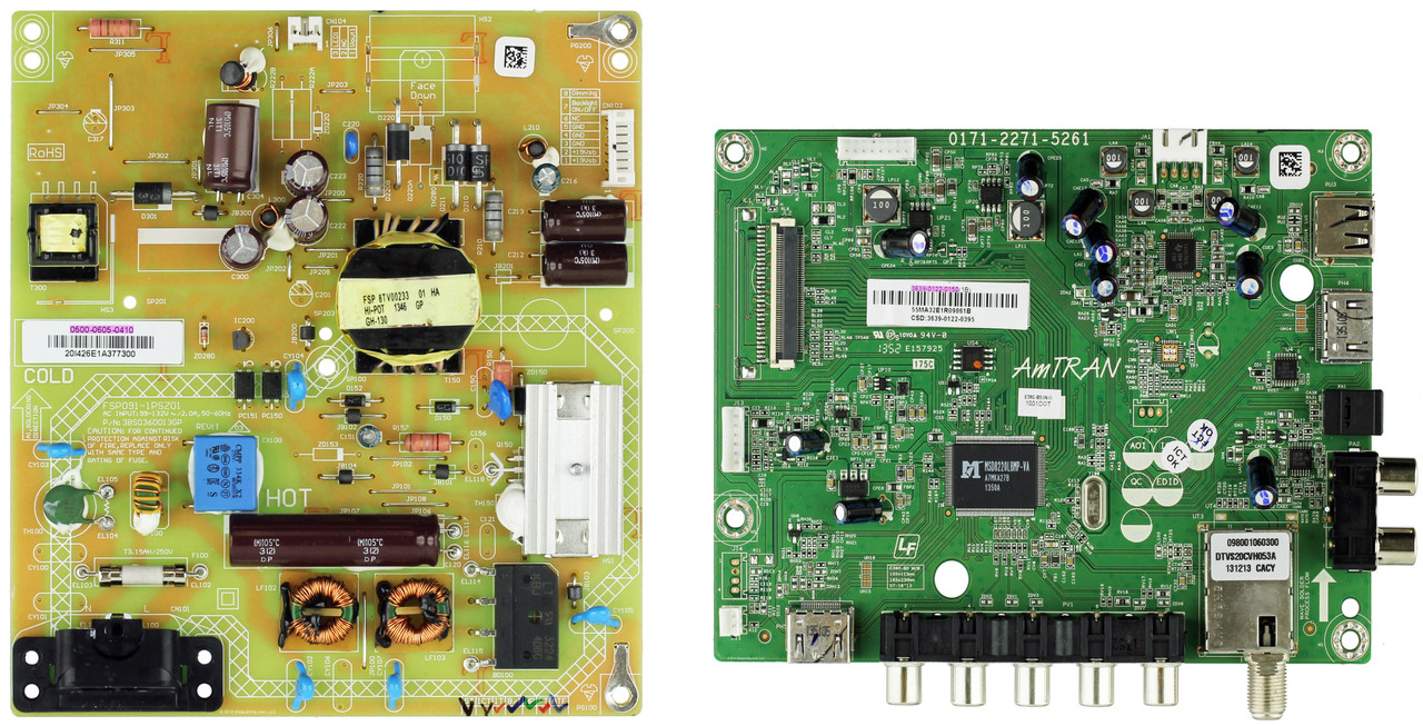 Vizio E390-B0 (LAQ8PSBQ) Complete TV Repair Parts Kit -Version 2