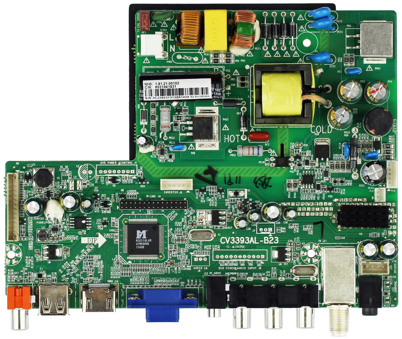 Proscan Main Board / Power Supply for PLED2243A-E (Serial # beginning w/A1401)