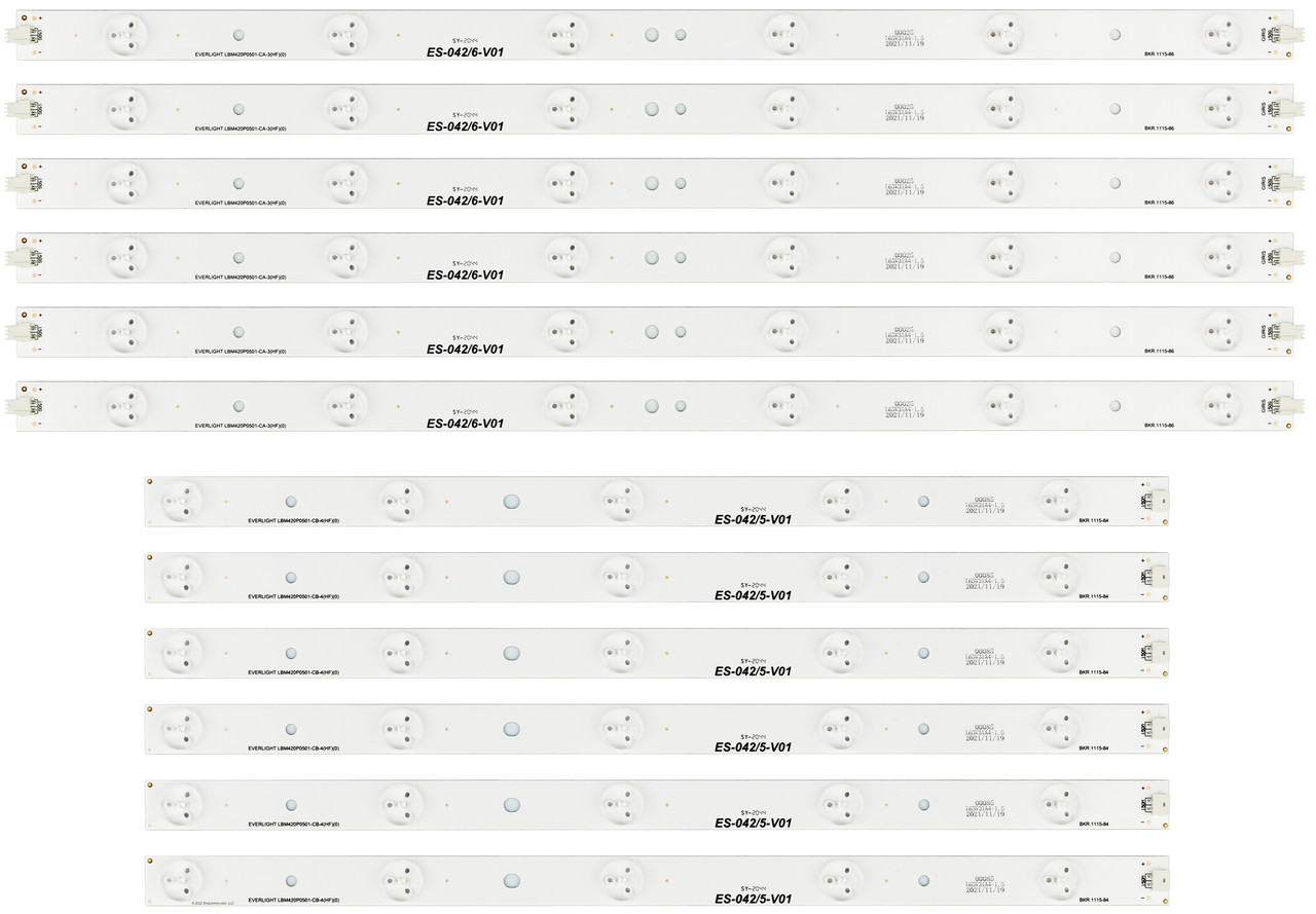 Sharp LBM420P0501 LED Backlight Strips (12) LC-42LB150U NEW