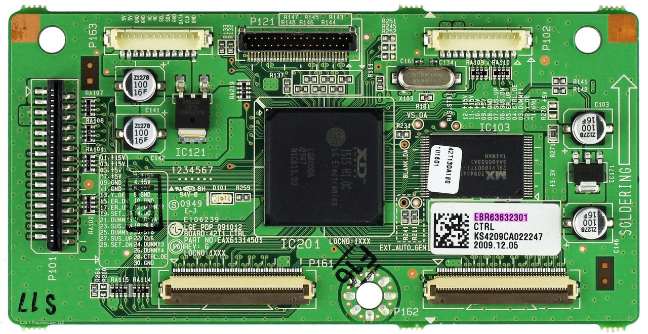 LG EBR63632301 Main Logic CTRL Board