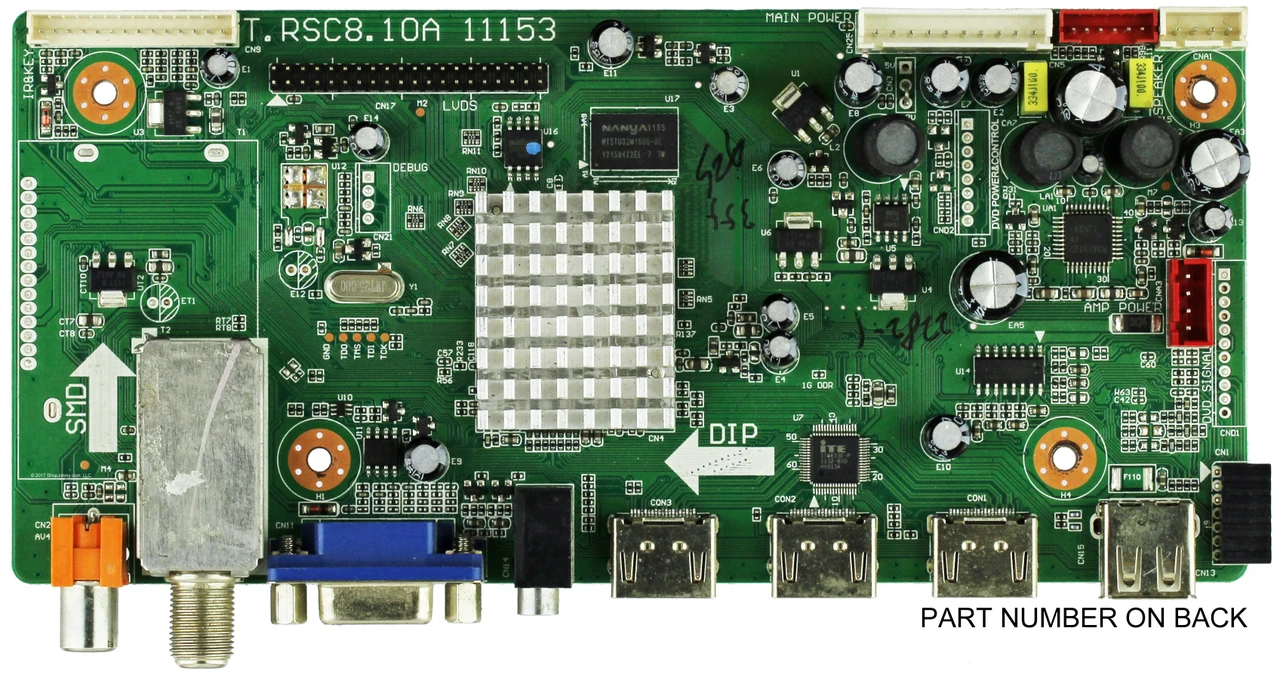 Westinghouse 1B1J2282 Main Board for VR-4625 TW-64811-S046D Version 2