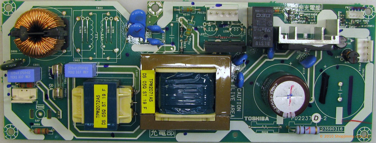 Toshiba 75001576 (PD2237D-2) Sub Power Supply for 27HLV95