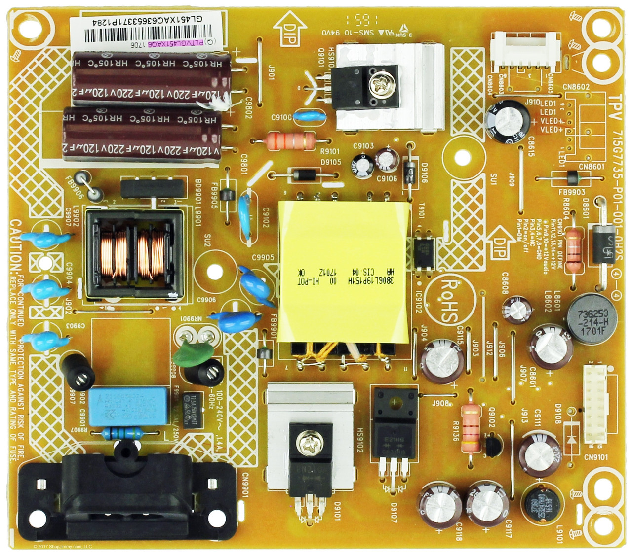 Vizio PLTVGL451XAQ6 Power Supply Unit