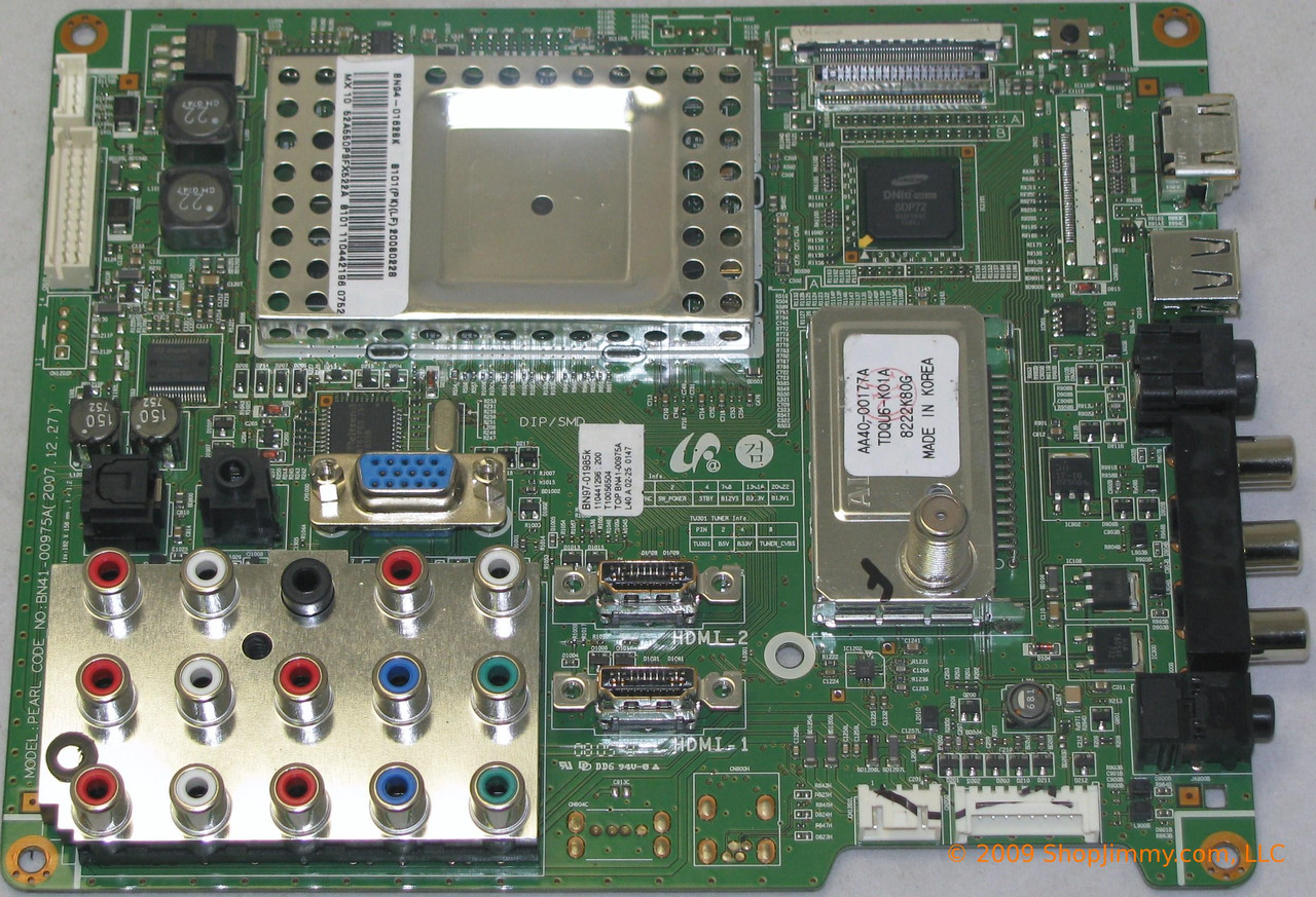 Samsung BN94-01628K Main Board for LN52A550P3FXZA