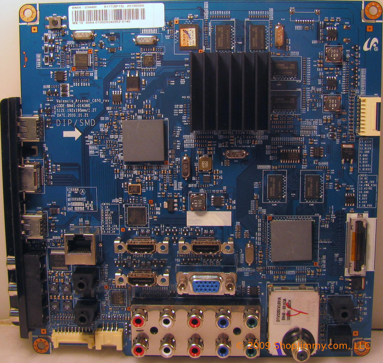 Samsung BN94-03446F Main Board for LN46C610N1FXZA