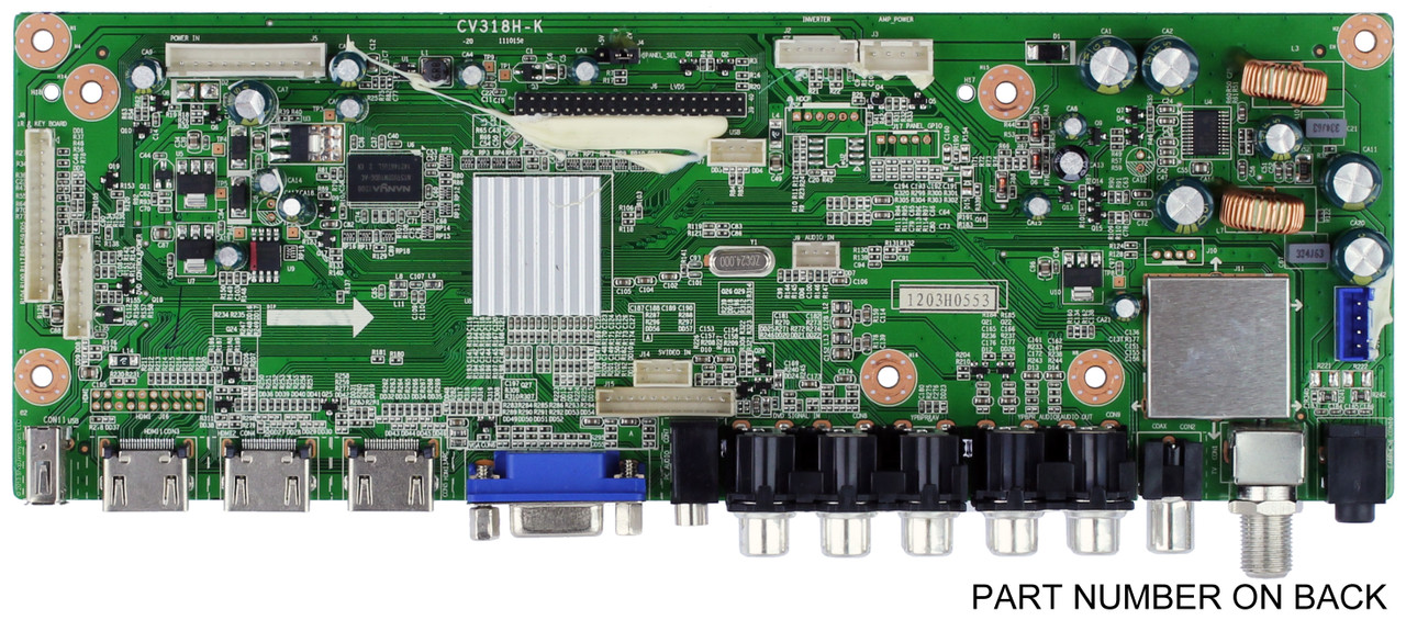 Dynex 1203H0553 Main Board Version 2 (CV318H-K)