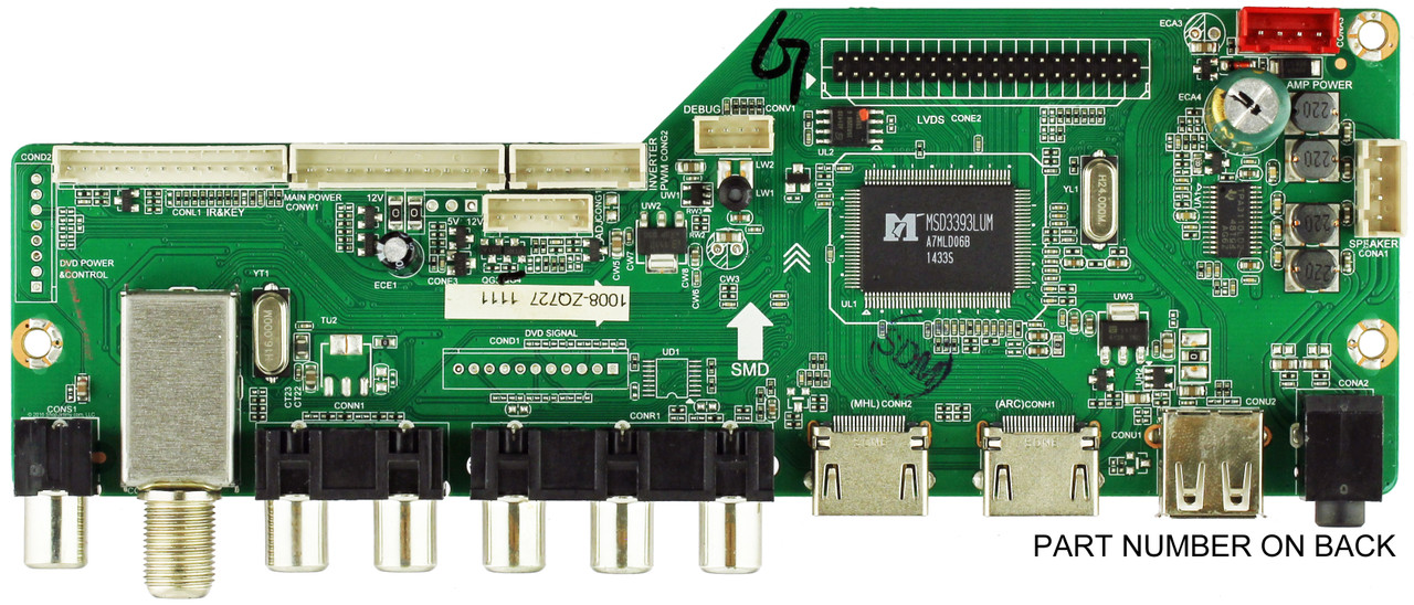 RCA 55120RE01M3393LNA35-B2 Main Board for LED55G55R120Q (See note)