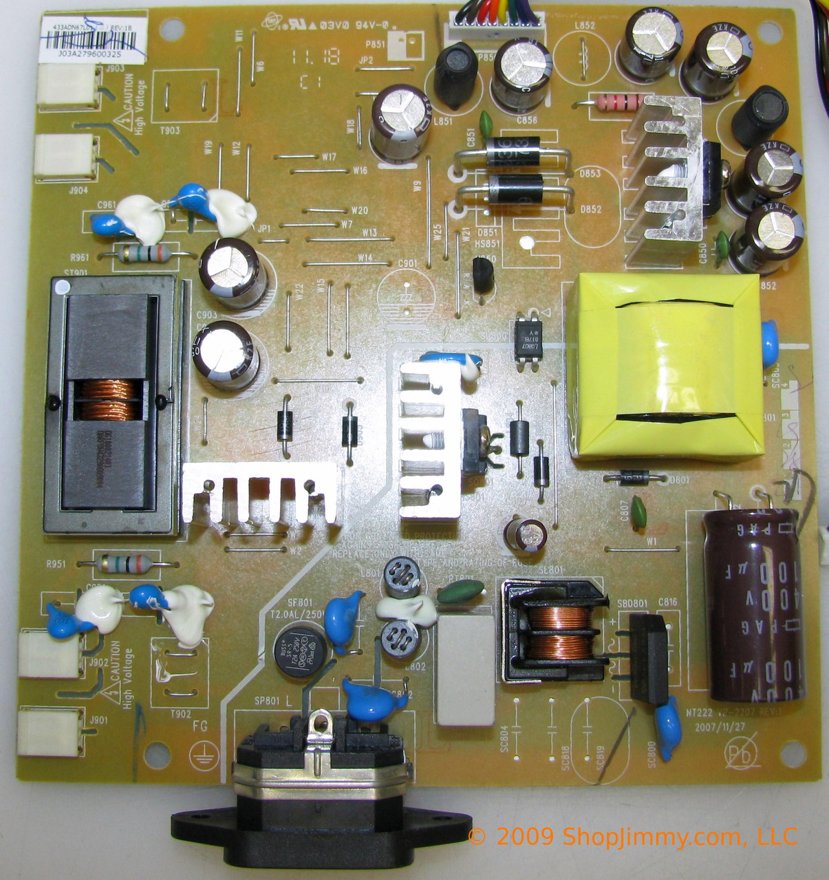 NEC 433ADN67L01 Power Supply / Backlight Inverter