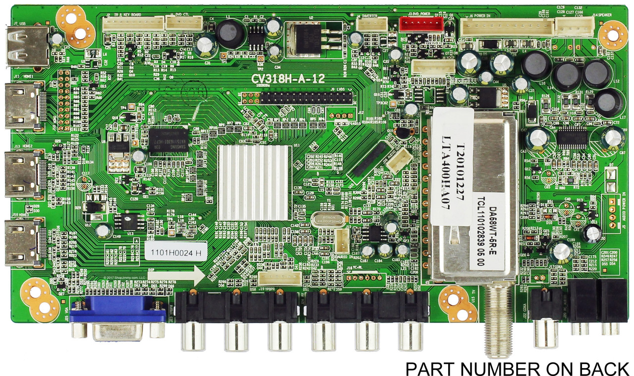 Curtis 1101H0024 (CV318H-A-12) Main Board for LCD4077A