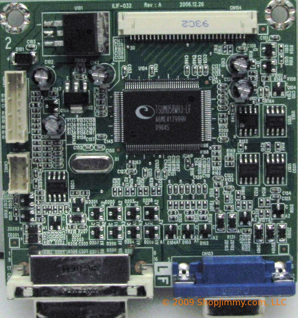 Acer 791411301602R (791411301602R) Main Board for V223WBMD