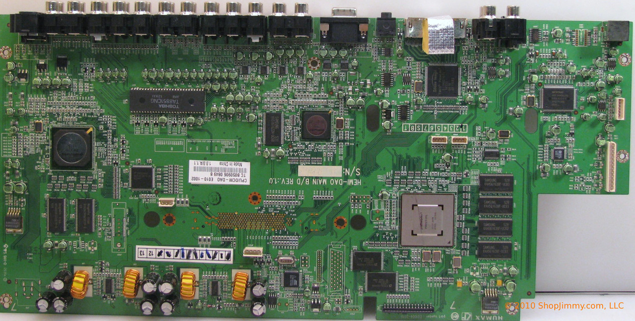Dell E01004-2510 (E01004-2510, HEMI-DA0) Main Board for W3706MC