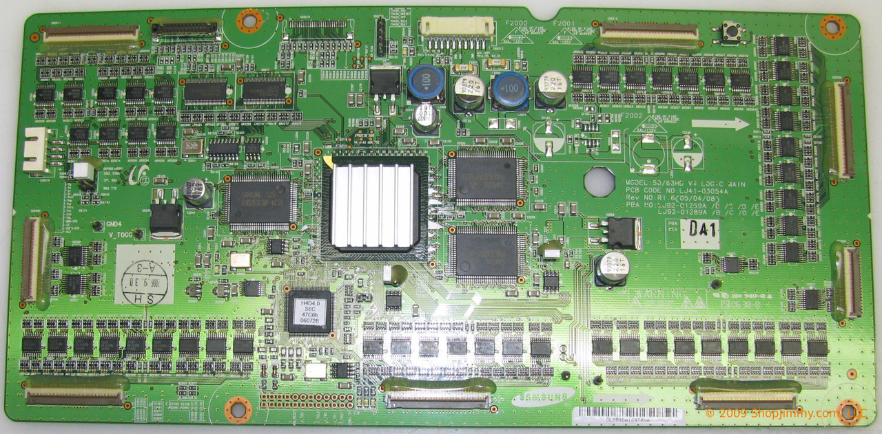 Samsung LJ92-01289D Main Logic CTRL Board