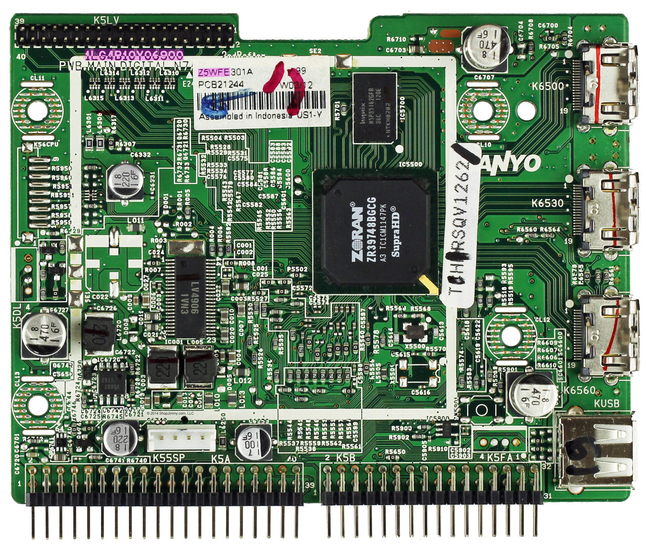 Sanyo 1LG4B10Y06900 Z5WFE Digital Main Board for DP46841