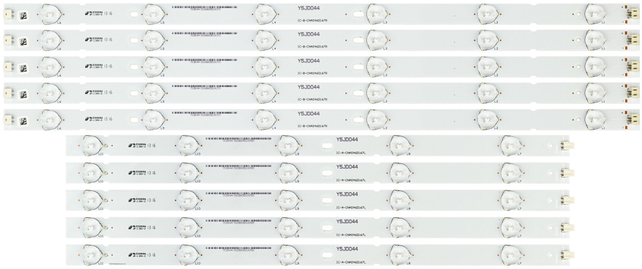 Element / Seiki IC-A-CNA046D167L / IC-B-CNA046D167R LED Strips (10) NEW