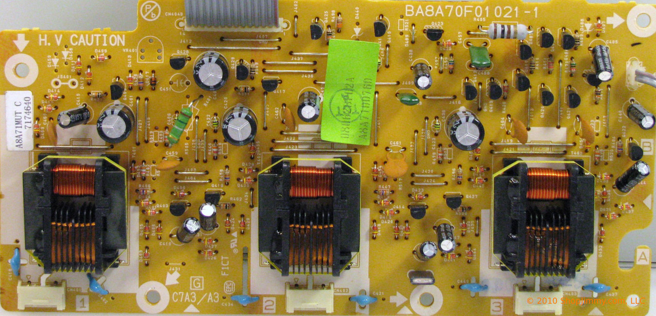 Sylvania A8A71MUT (A8A71MUTC, BA8A70F01021-1) MUT Board