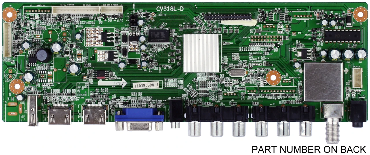 Seiki 1103H0398-1 (CV318L-D) Main Board for LC-22G82V