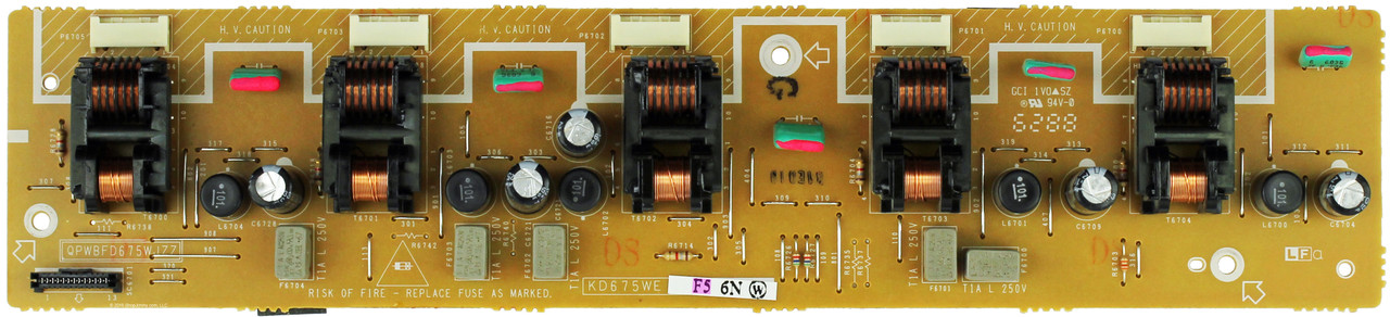 Sharp DUNTKD675FMF5 (KD675WE, QPWBFD675WJZZ) Backlight Inverter