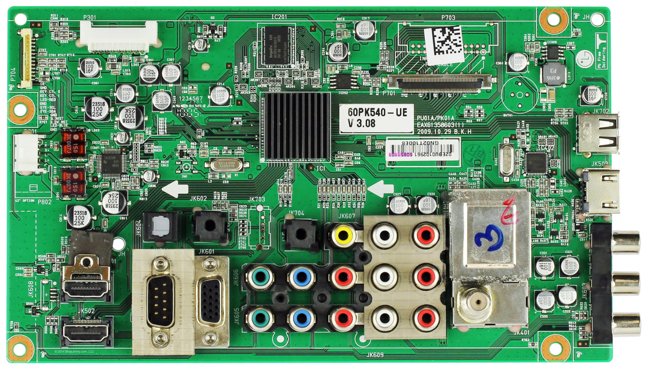 LG EBR60851101 Main Board for 60PK540-UE