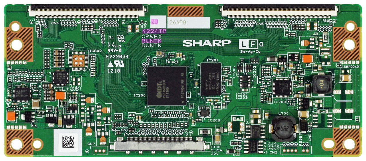 RCA RUNTK4224TPZU (CPWBX4224TPZU, DUNTK4224TPZU) T-Con Board