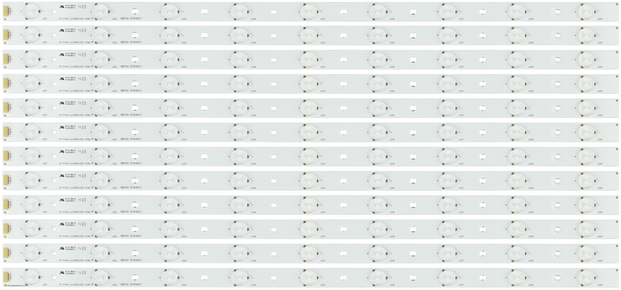 RCA 01.JL.D5591235-31BS-P Replacement LED Backlight Strips (12)