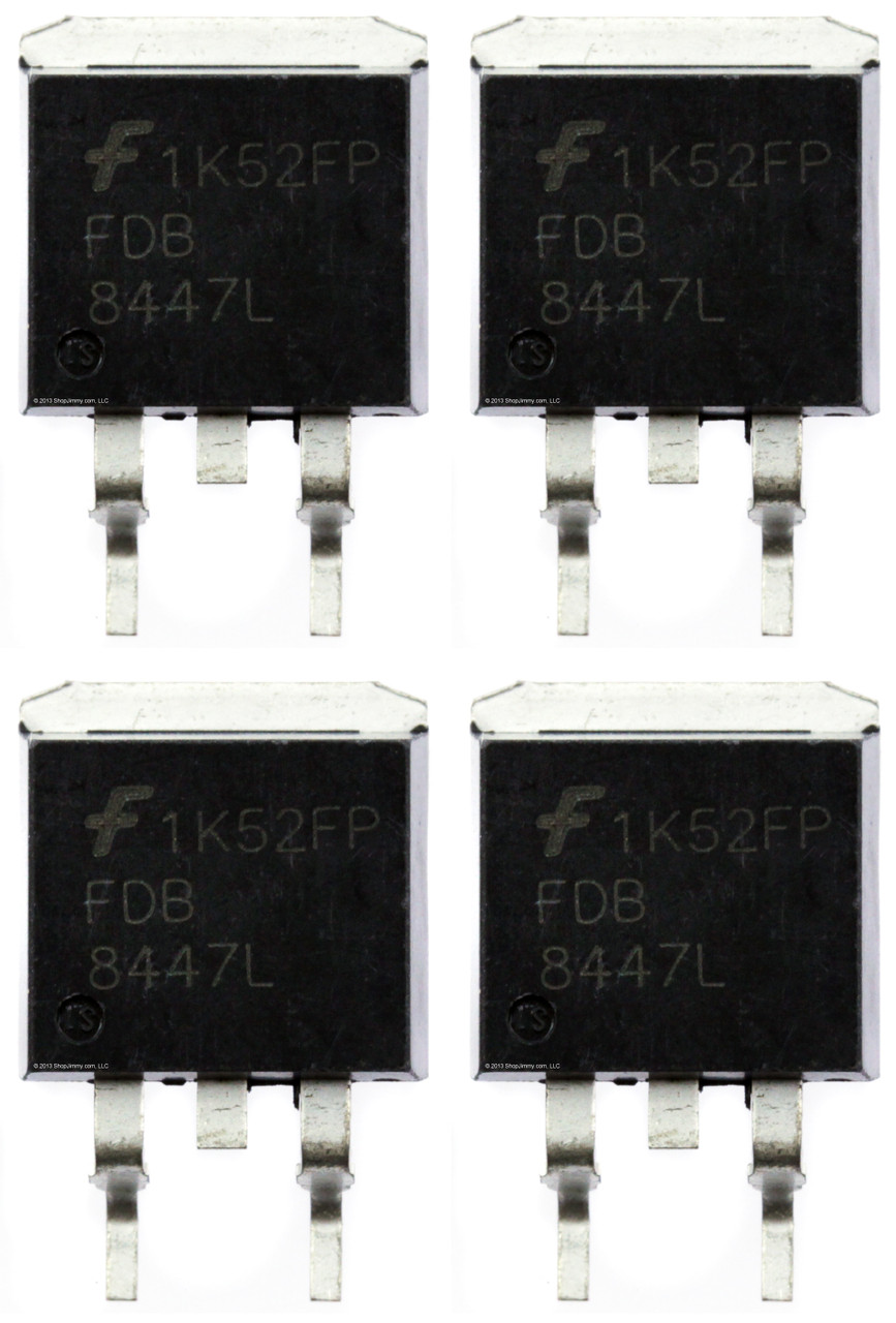 Fairchild FDB8447L 40V N-Channel PowerTrench MOSFET - 4-Pack
