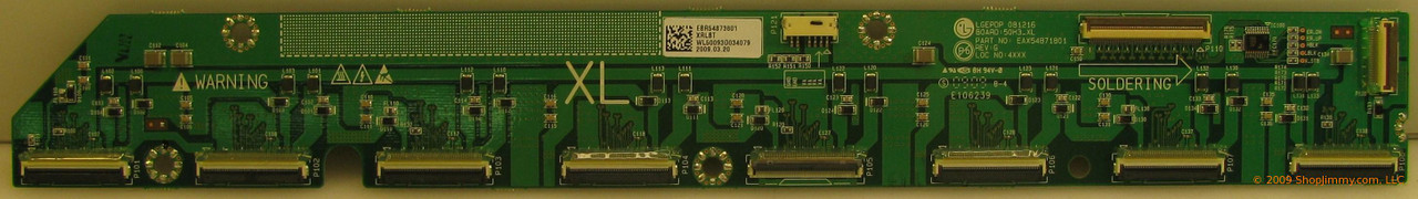 LG EBR54873801 (EAX54871801) Bottom Left XR Buffer Board