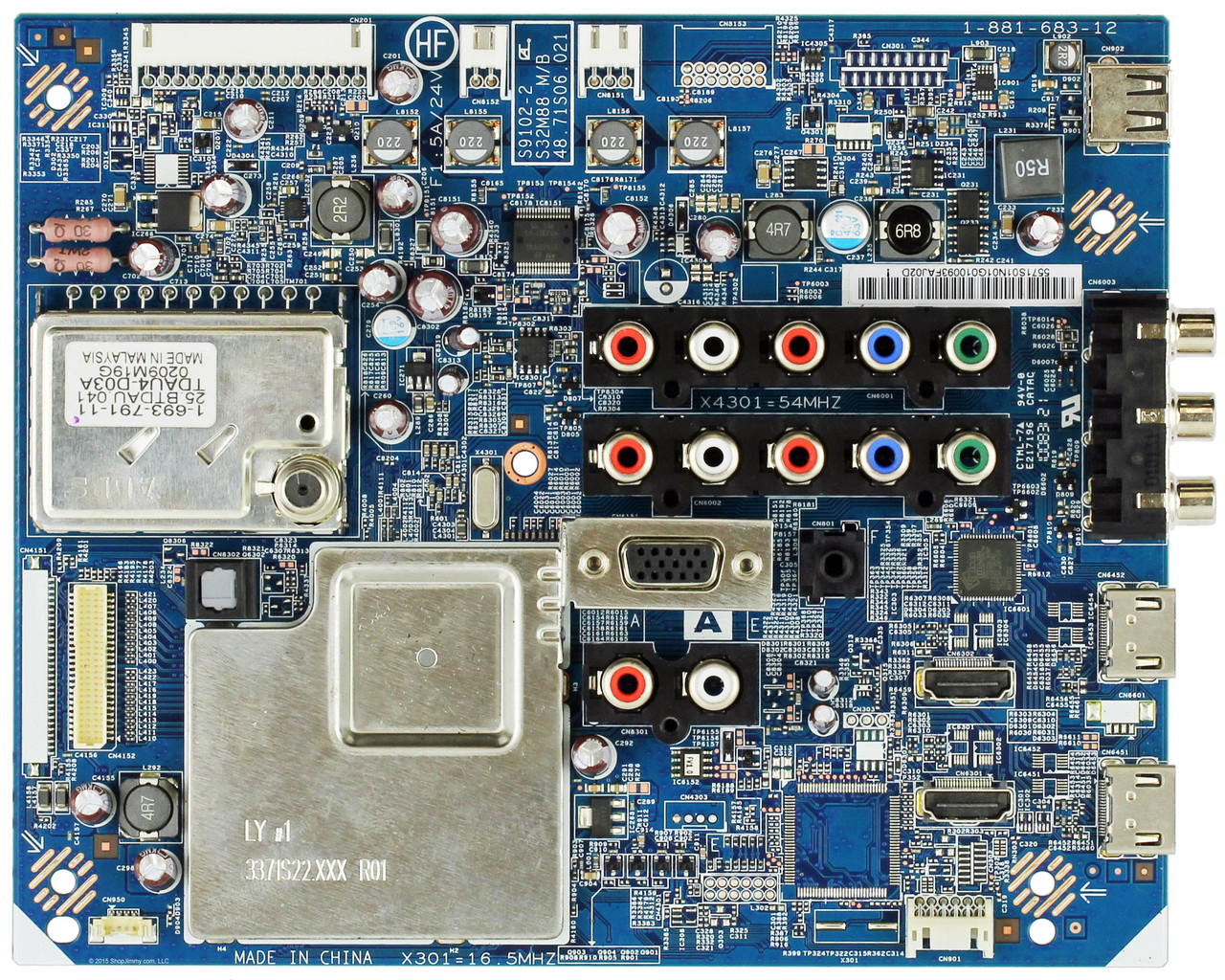 Sony 1-857-593-51 (1-881-683-12, 5571S01N01, S9102-2) A Board