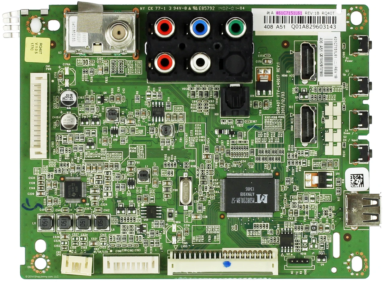Toshiba 75037680 (461C715L61) Main Board for 40L2400U