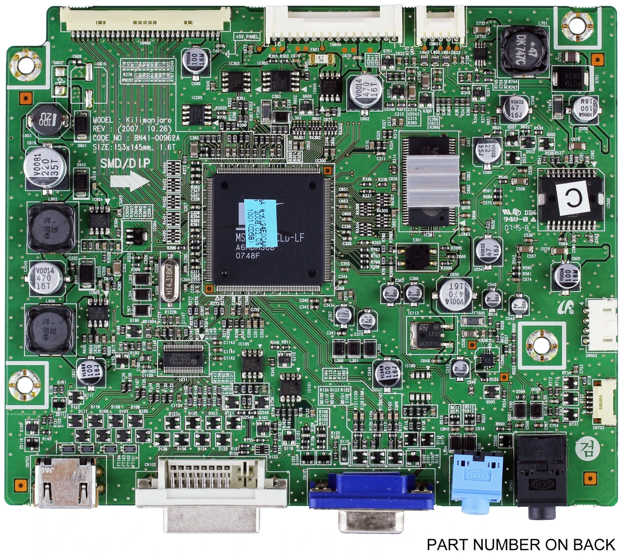 Samsung BN91-01886A Main Board for LS24KIEEFV/XAA