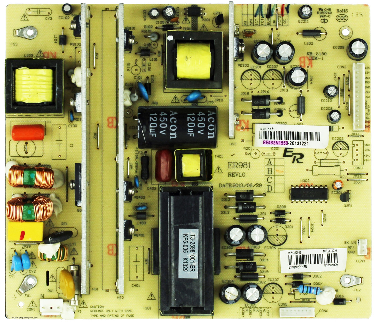 RCA RE46ZN1550 (ER981) Power Supply for LED60B55R120Q