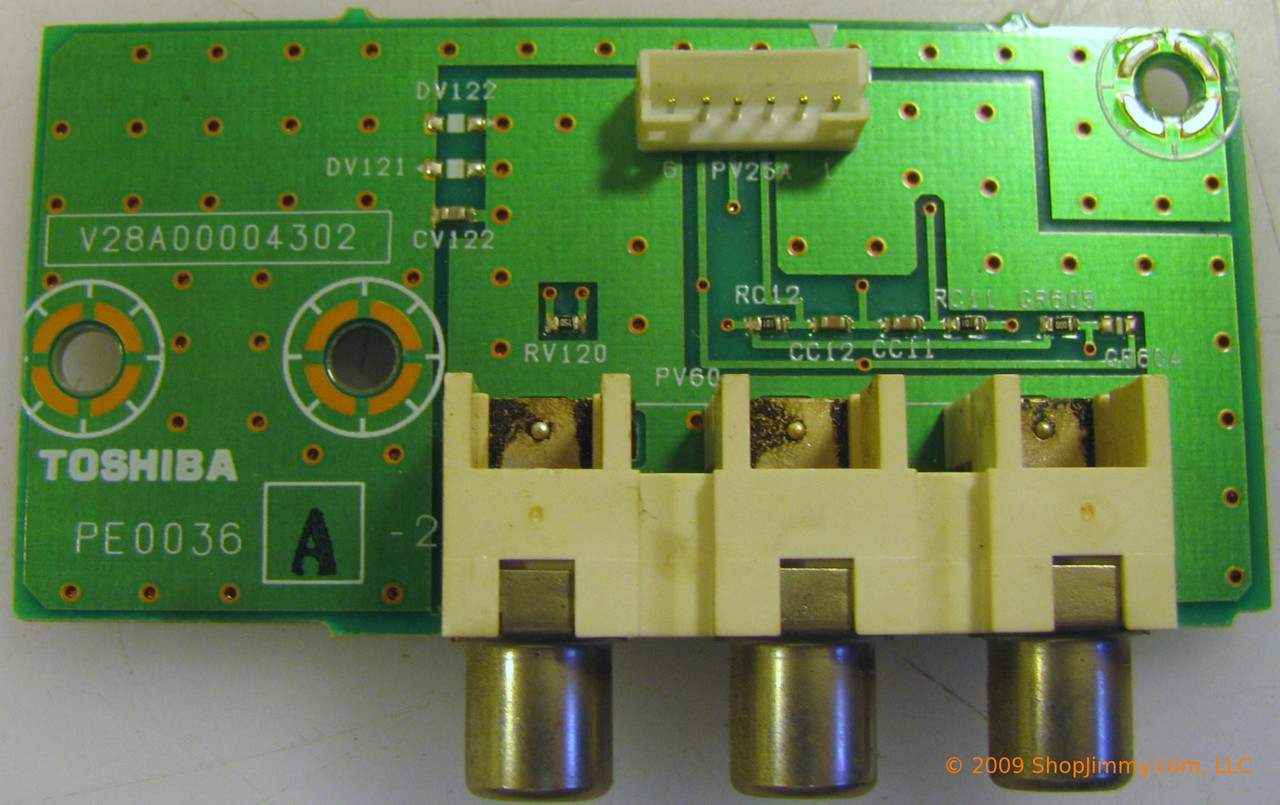 Toshiba 75002311 (PE0036A-2, V28A00004302) Side AV Board