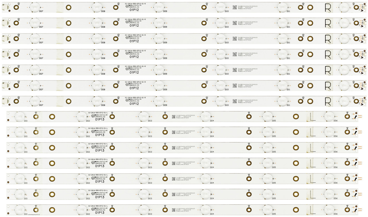 Sony GJ-2K16-550-D712-S1 LED Backlight Strips (14) NEW KDL-55W650D 