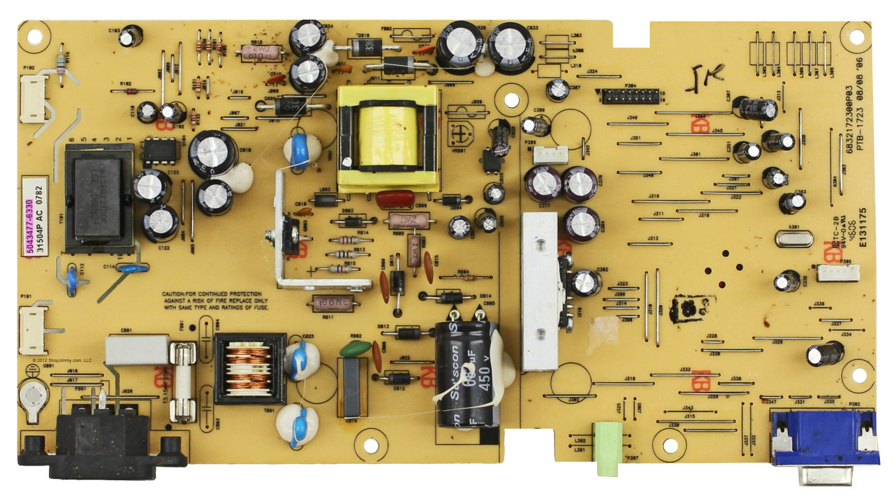 5043477-6330 (6832172300P03) Power Supply / Backlight Inverter