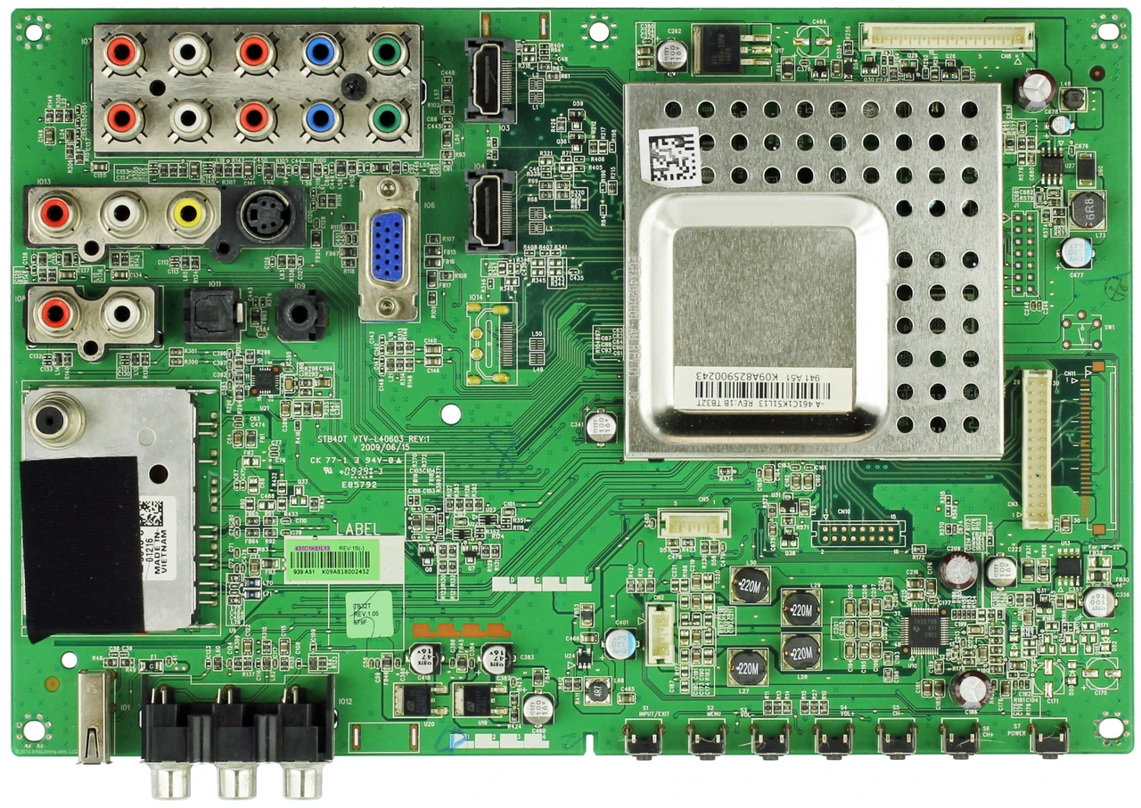 Toshiba 75016435 (STB40T, VTV-L40603) Main Board for 32AV502RZ